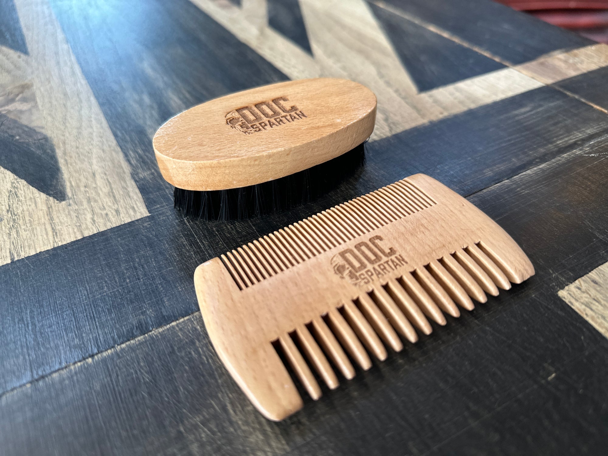 Beard Comb and Beard Brush Combo